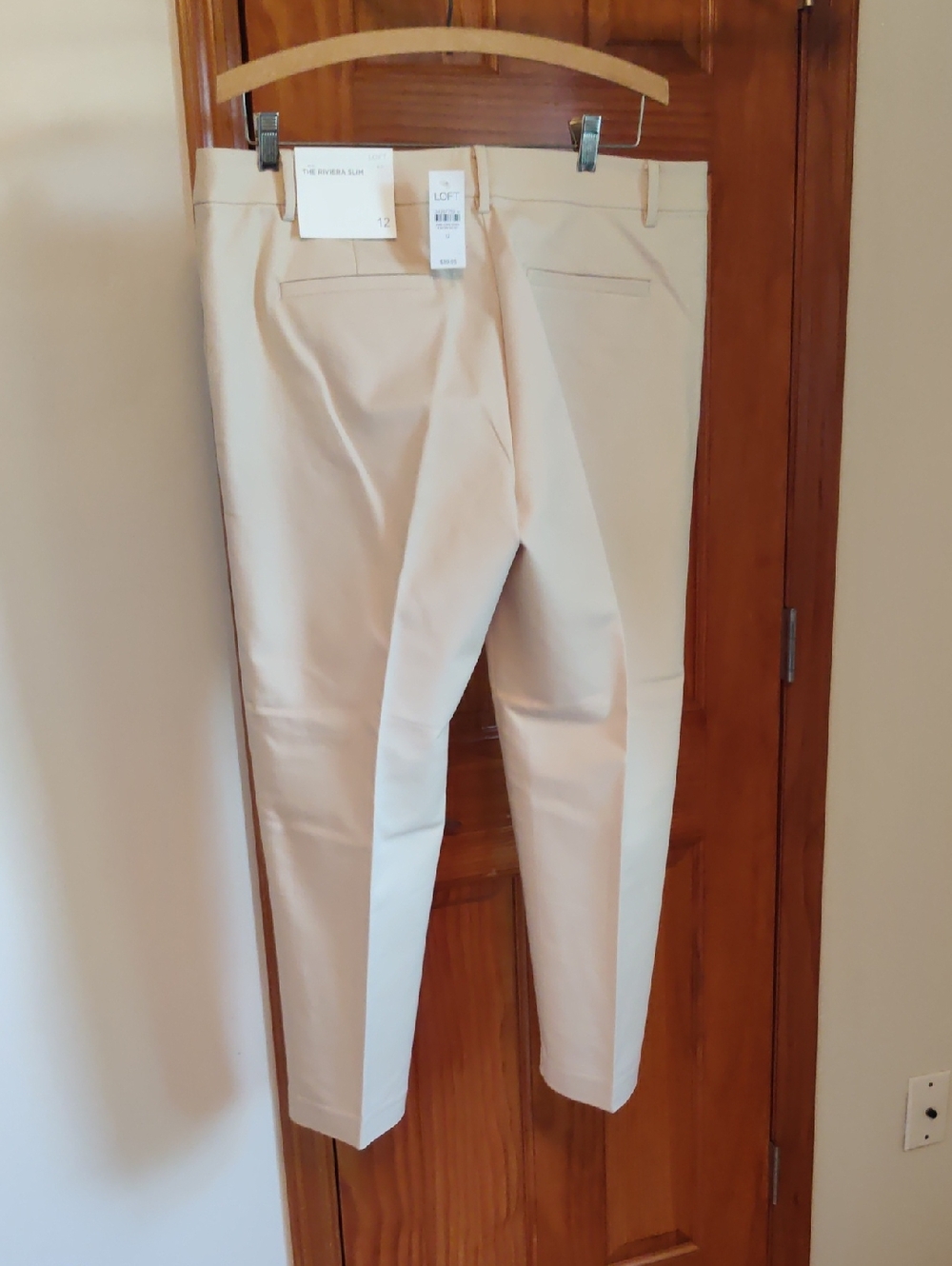 LOFT Women's Riviera Slim Pants in Stone Color 12